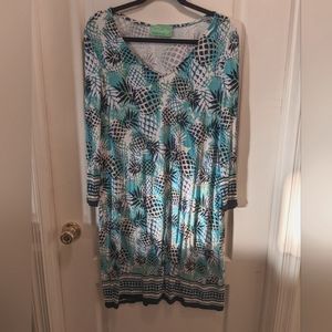 Pappagallo Tropical Print Dress